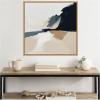 imageKate and Laurel Sylvie Coastal Modern Abstract Landscape II Framed Canvas Wall Art by The Creative Bunch Studio 30x30 Natural Modern Contemporary Abstract Nature Art for Wall Decor Living Room
