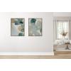 imageKate and Laurel Sylvie Color Exploration II Framed Canvas Wall Art by Amy Lighthall 28x38 Gray Modern Abstract Soft Watercolor Art for WallGold
