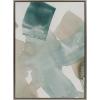 imageKate and Laurel Sylvie Color Exploration II Framed Canvas Wall Art by Amy Lighthall 28x38 Gray Modern Abstract Soft Watercolor Art for WallGray