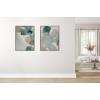 imageKate and Laurel Sylvie Color Exploration II Framed Canvas Wall Art by Amy Lighthall 28x38 Gray Modern Abstract Soft Watercolor Art for WallGray