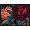 imageKate and Laurel Sylvie Dark Academia Floral in Rich Jewel Tones Framed Canvas Wall Art by The Creative Bunch Studio 315x415 Bright Gold Modern Colorful Flower Art for WallBlack