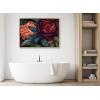 imageKate and Laurel Sylvie Dark Academia Floral in Rich Jewel Tones Framed Canvas Wall Art by The Creative Bunch Studio 315x415 Bright Gold Modern Colorful Flower Art for WallBright Gold