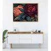 imageKate and Laurel Sylvie Dark Academia Floral in Rich Jewel Tones Framed Canvas Wall Art by The Creative Bunch Studio 315x415 Bright Gold Modern Colorful Flower Art for WallBright Gold