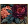 imageKate and Laurel Sylvie Dark Academia Floral in Rich Jewel Tones Framed Canvas Wall Art by The Creative Bunch Studio 315x415 Bright Gold Modern Colorful Flower Art for WallBright Gold