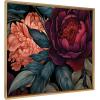 imageKate and Laurel Sylvie Dark Academia Floral in Rich Jewel Tones Framed Canvas Wall Art by The Creative Bunch Studio 315x415 Bright Gold Modern Colorful Flower Art for WallBright Gold