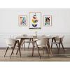 imageKate and Laurel Sylvie Family Tree 4 Birds Giraffe Love and Three Elephants Framed Canvas Wall Art Set by Rachel Lee of My Dream Wall 3 Piece Set Natural MidCentury Animal Art for Wall