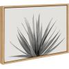 imageKate and Laurel Sylvie Haze Aloe Succulent Cactus Tall Cactus Short and Agave Succulent Framed Canvas Wall Art Set by The Creative Bunch Studio 4 Piece Set Natural Desert Succulent Art