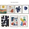 imageKate and Laurel Sylvie Meditation 1 and 2 Framed Canvas Wall Art Set by Kelly Knaga 2 Piece Set 28x38 Natural Modern Abstract Colorful Polka Dot Art Set for WallNatural