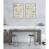 imageKate and Laurel Sylvie Meditation 1 and 2 Framed Canvas Wall Art Set by Kelly Knaga 2 Piece Set 28x38 Natural Modern Abstract Colorful Polka Dot Art Set for WallGrey