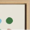 imageKate and Laurel Sylvie Meditation 1 and 2 Framed Canvas Wall Art Set by Kelly Knaga 2 Piece Set 28x38 Natural Modern Abstract Colorful Polka Dot Art Set for WallNatural