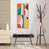 imageKate and Laurel Sylvie Mid Century Modern Pattern Framed Canvas Wall Art by Rachel Lee of My Dream Wall 315x415 Natural Colorful Abstract Art for Home Wall DecorNatural