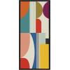 imageKate and Laurel Sylvie Mid Century Modern Pattern Framed Canvas Wall Art by Rachel Lee of My Dream Wall 315x415 Natural Colorful Abstract Art for Home Wall DecorBlack
