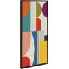 imageKate and Laurel Sylvie Mid Century Modern Pattern Framed Canvas Wall Art by Rachel Lee of My Dream Wall 315x415 Natural Colorful Abstract Art for Home Wall DecorBlack