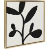 imageKate and Laurel Sylvie Modern Botanical Neutral Abstract 2 Framed Canvas Wall Art by The Creative Bunch Studio 22x22 Natural Decorative Shadow Art for WallGold