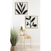 imageKate and Laurel Sylvie Modern Botanical Neutral Abstract 2 Framed Canvas Wall Art by The Creative Bunch Studio 22x22 Natural Decorative Shadow Art for WallGold