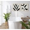 imageKate and Laurel Sylvie Modern Botanical Neutral Abstract 2 Framed Canvas Wall Art by The Creative Bunch Studio 22x22 Natural Decorative Shadow Art for WallNatural
