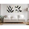 imageKate and Laurel Sylvie Modern Botanical Neutral Abstract 2 Framed Canvas Wall Art by The Creative Bunch Studio 22x22 Natural Decorative Shadow Art for WallNatural