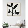 imageKate and Laurel Sylvie Modern Botanical Neutral Abstract 2 Framed Canvas Wall Art by The Creative Bunch Studio 22x22 Natural Decorative Shadow Art for WallNatural