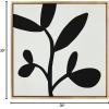 imageKate and Laurel Sylvie Modern Botanical Neutral Abstract 2 Framed Canvas Wall Art by The Creative Bunch Studio 22x22 Natural Decorative Shadow Art for WallBright Gold