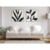 imageKate and Laurel Sylvie Modern Botanical Neutral Abstract 2 Framed Canvas Wall Art by The Creative Bunch Studio 22x22 Natural Decorative Shadow Art for WallBright Gold