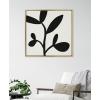 imageKate and Laurel Sylvie Modern Botanical Neutral Abstract 2 Framed Canvas Wall Art by The Creative Bunch Studio 22x22 Natural Decorative Shadow Art for WallBright Gold