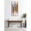 imageKate and Laurel Sylvie Modern Color Block Stacks Framed Canvas Wall Art by The Creative Bunch Studio 18x40 Natural Colorful Retro Modern Abstract Art Wall Dcor