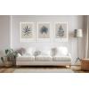 imageKate and Laurel Sylvie Muted Tan and Blue Colorblock Botanical Leaf Framed Canvas Wall Art by The Creative Bunch Studio 23x33 White Simple Modern Botanical Wall Decor ArtWhite