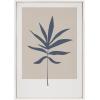 imageKate and Laurel Sylvie Muted Tan and Blue Colorblock Botanical Leaf Framed Canvas Wall Art by The Creative Bunch Studio 23x33 White Simple Modern Botanical Wall Decor ArtWhite