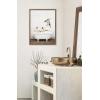 imageKate and Laurel Sylvie Penguins Playing in Rustic Bath Framed Canvas Wall Art by Amy Peterson Art Studio 18x24 Gray Modern Fun Decorative Bathtub Wall Art for Home DcorGold