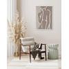 imageKate and Laurel Sylvie Simple Romantic Line Art Drawing Neutral Framed Canvas Wall Art by The Creative Bunch Studio 23x33 White Modern Abstract Body Line Drawing Wall Decor