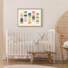 imageKate and Laurel Sylvie Simple Shapes in Soft Colors Framed Canvas Wall Art by Apricot and Birch 18x24 Natural Vibrant Wall AccentNatural