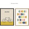 imageKate and Laurel Sylvie Simple Shapes in Soft Colors Framed Canvas Wall Art by Apricot and Birch 18x24 Natural Vibrant Wall AccentNatural