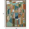 imageKate and Laurel Sylvie Stardust Chords Framed Canvas Wall Art by Leah Nadeau 28x38 Natural Decorative Abstract Mosaic Inspired Art PrintGold