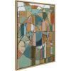 imageKate and Laurel Sylvie Stardust Chords Framed Canvas Wall Art by Leah Nadeau 28x38 Natural Decorative Abstract Mosaic Inspired Art PrintNatural