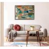 imageKate and Laurel Sylvie Stardust Chords Framed Canvas Wall Art by Leah Nadeau 28x38 Natural Decorative Abstract Mosaic Inspired Art PrintNatural