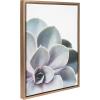 imageKate and Laurel Sylvie Succulent 5 Framed Canvas by F2 Images 18x24 GrayGold