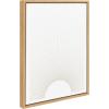 imageKate and Laurel Sylvie Sun Rays Framed Canvas Wall Art by Rocket Jack 18x24 Natural Chic Minimalist Sunset Art for WallNatural