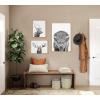 imageKate and Laurel Sylvie Sylvie Bison Portrait Black and White Stag Profile and Moose Framed Canvas Wall Art Set by Amy Peterson Art Studio 3 Piece Set Natural Black and White Animal Art for Wall