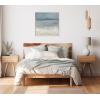 imageKate and Laurel Sylvie The Blues Framed Canvas Wall Art by Mary Sparrow 30x30 White Modern Abstract Landscape Art for Wall