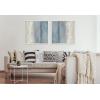 imageKate and Laurel Sylvie The Blues Framed Canvas Wall Art by Mary Sparrow 30x30 White Modern Abstract Landscape Art for Wall