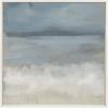 imageKate and Laurel Sylvie The Blues Framed Canvas Wall Art by Mary Sparrow 30x30 White Modern Abstract Landscape Art for Wall