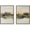 imageKate and Laurel Sylvie Tranquil Meadows I and II Framed Canvas Wall Art Set by Amy Lighthall 2 Piece Set 18x24 Gold Soft Abstract Watercolor Nature Landscape Art for Wall Home DecorGold