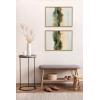 imageKate and Laurel Sylvie Tranquil Meadows I and II Framed Canvas Wall Art Set by Amy Lighthall 2 Piece Set 18x24 Gold Soft Abstract Watercolor Nature Landscape Art for Wall Home DecorNatural