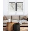 imageKate and Laurel Sylvie Vintage Black and White World Map Framed Linen Canvas Wall Art Set by The Creative Bunch Studio 2 Piece 18x24 Black Retro Map Art for WallBlack