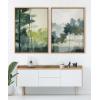 imageKate and Laurel Sylvie Whispering Trees II Framed Canvas Wall Art by Amy Lighthall 315x415 Natural Modern Abstract Tree Landscape Art for WallNatural