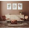 imageKate and Laurel Sylvie Wild Banksia Wild Salvia and Wild King Protea Framed Canvas Wall Art Set by Sara Berrenson 3 Piece 18x24 Natural Wildflower Art Set of 3 Wall DcorNatural