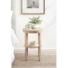 imageKate and Laurel Talcott Modern Round Wood Side Table 16 x 16 x 24 Light Natural Transitional Decorative TwoTier End Table for Use as a Bedroom Nightstand or Living Room Plant Stand Table