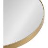 imageKate and Laurel Tira Elegant Round Mirrored Side Table 14 x 14 x 24 Gold Modern Glam Circle End Table for Use as Bedroom Nightstand or Living Room Plant Stand TableGold