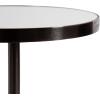 imageKate and Laurel Tira Elegant Round Mirrored Side Table 14 x 14 x 24 Gold Modern Glam Circle End Table for Use as Bedroom Nightstand or Living Room Plant Stand TablePewter