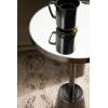 imageKate and Laurel Tira Elegant Round Mirrored Side Table 14 x 14 x 24 Gold Modern Glam Circle End Table for Use as Bedroom Nightstand or Living Room Plant Stand TablePewter